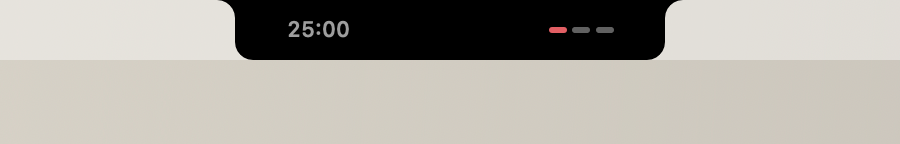 A small notch on a Mac without one
