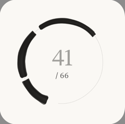 Small widget: the circle on day 41